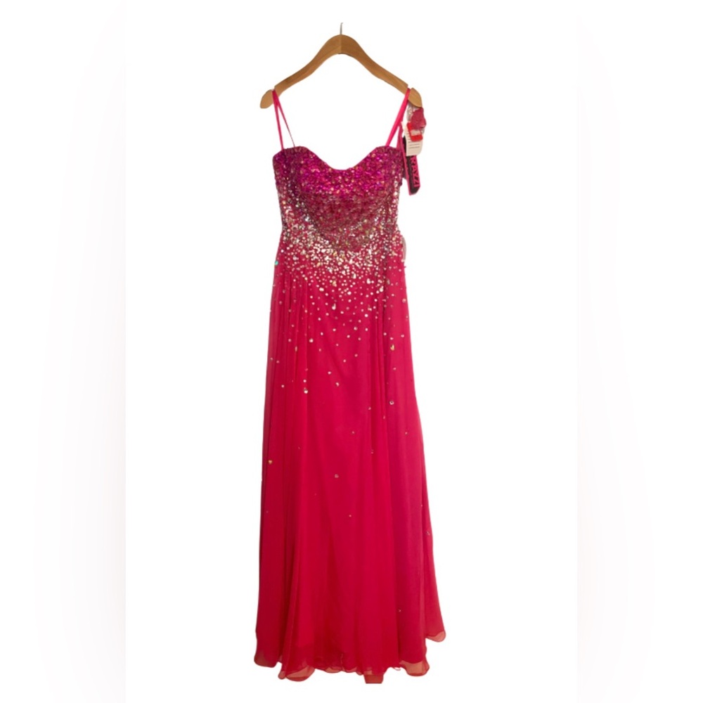Mori Lee Fuchsia Prom Dress